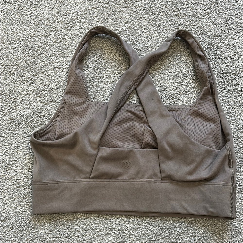 All in Motion Brown Sports Bra with Wide Straps - Picture 2 of 3